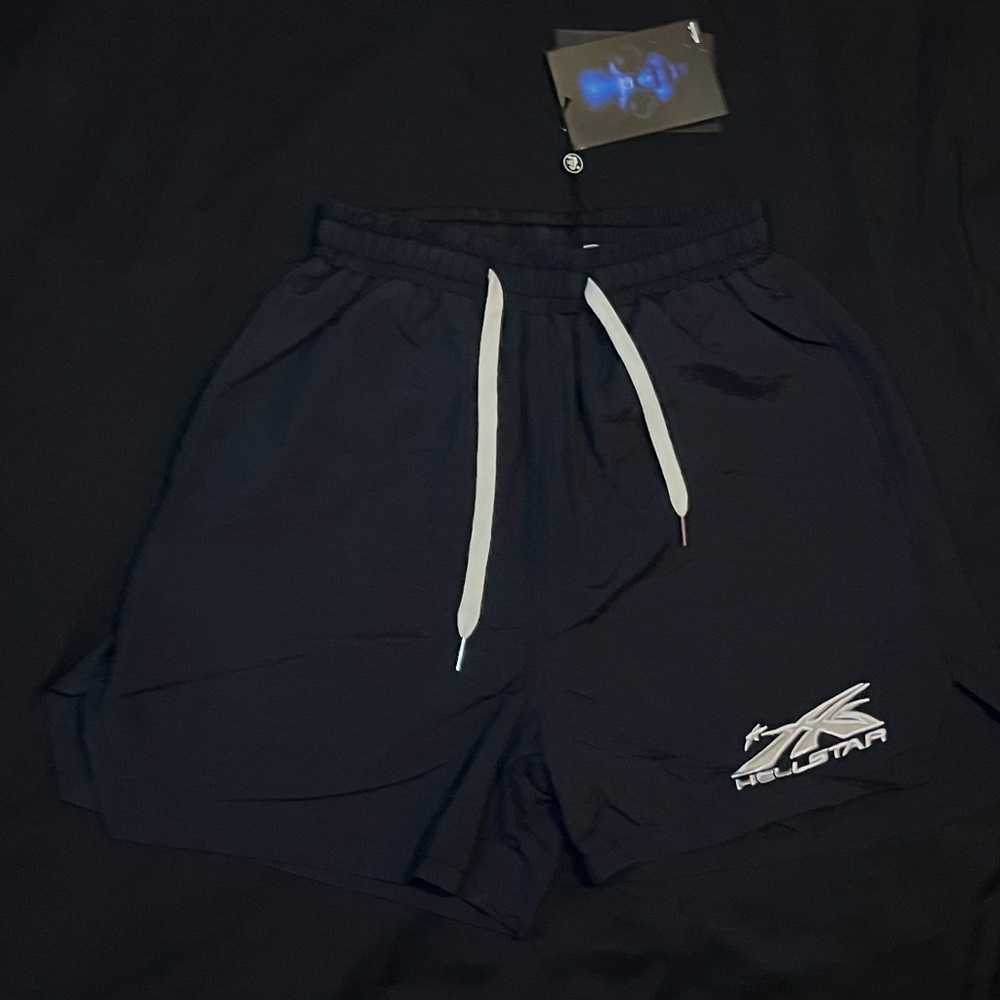 Hellstar nylon embroidered shorts